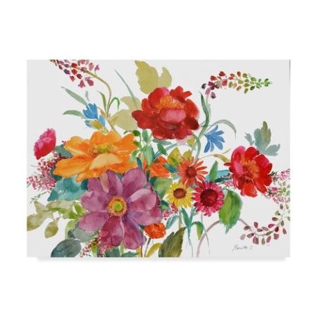 Marietta Cohen Art And Design 'Watercolor Bouquet' Canvas Art,14x19